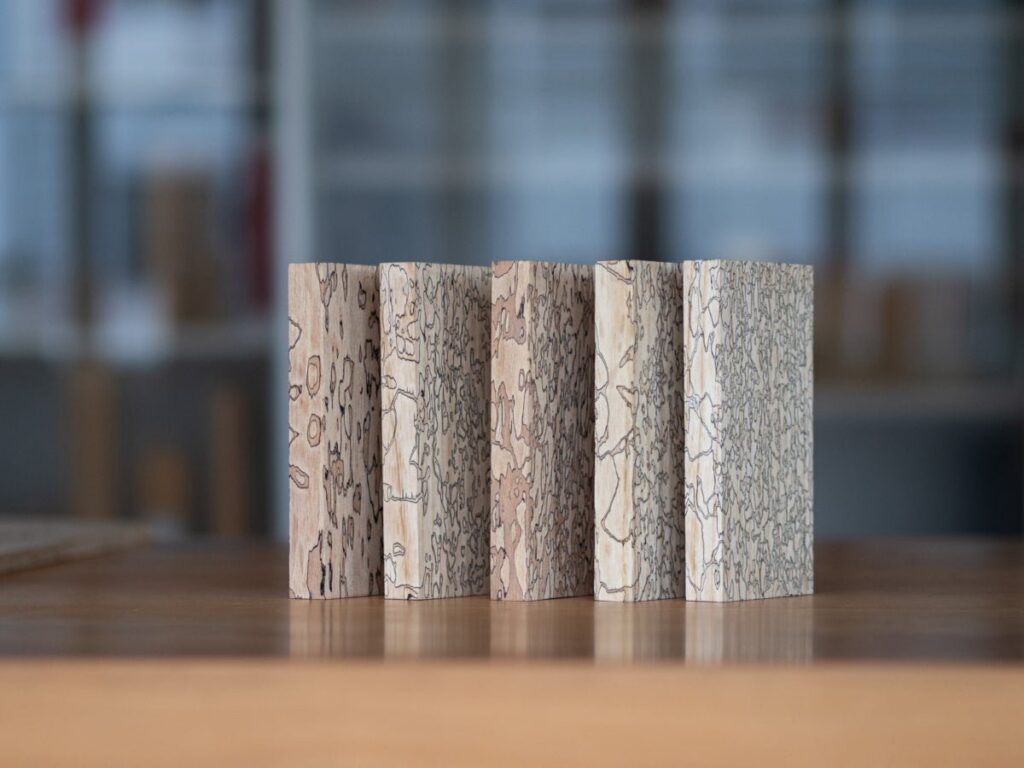 Sustainable Building Materials: Wood Enhanced with a Fungus Looks Like Marble