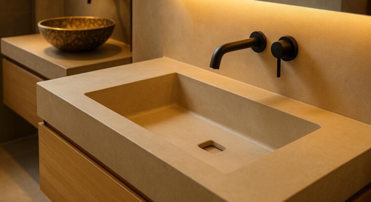 [France] Why Keeping Your Drop-In Basin in 2025 Is a Mistake: The Microcement Washbasin That Changes Everything in the Bathroom (Even Without a Full Renovation)