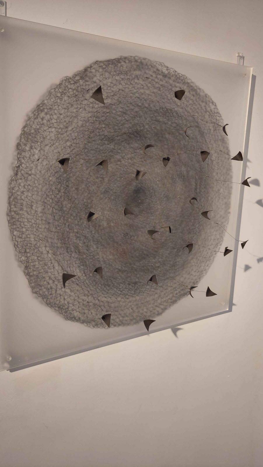 Vortex en porcelaine noire "kokodei", une œuvre de Roma Babuniak.   Photo Thierry Ehrismann