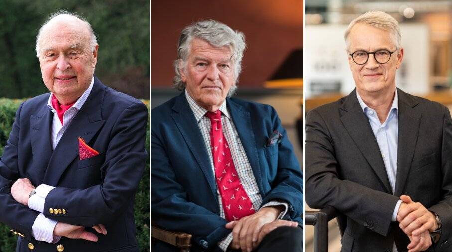Drei Chefs, die die Geschicke von Villeroy & Boch über viele Jahre lenk(t)en: Luitwin Gisbert von Boch-Galhau (87, von links), Wendelin von Boch (81) und der aktuelle Noch-Vorstandsvorsitzende Frank Göring (62).